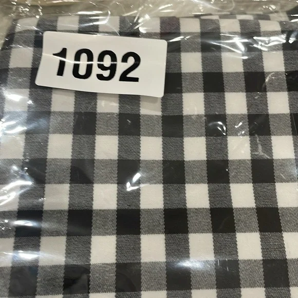 New Free People Pants Size XS Black White Crop Flare Mid Rise Cotton Blend - Picture 6 of 6